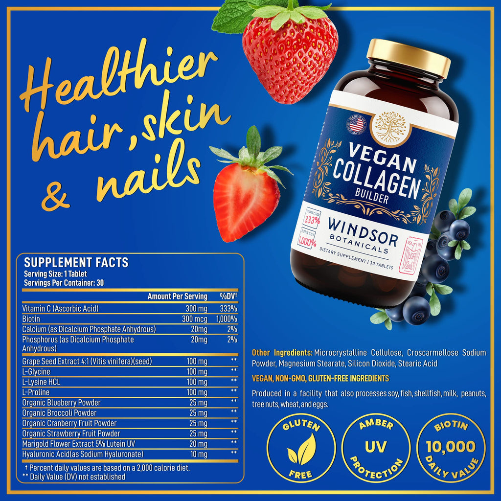 Vegan Collagen for Women and Men – Plant-Based Booster (Gluten-Free)