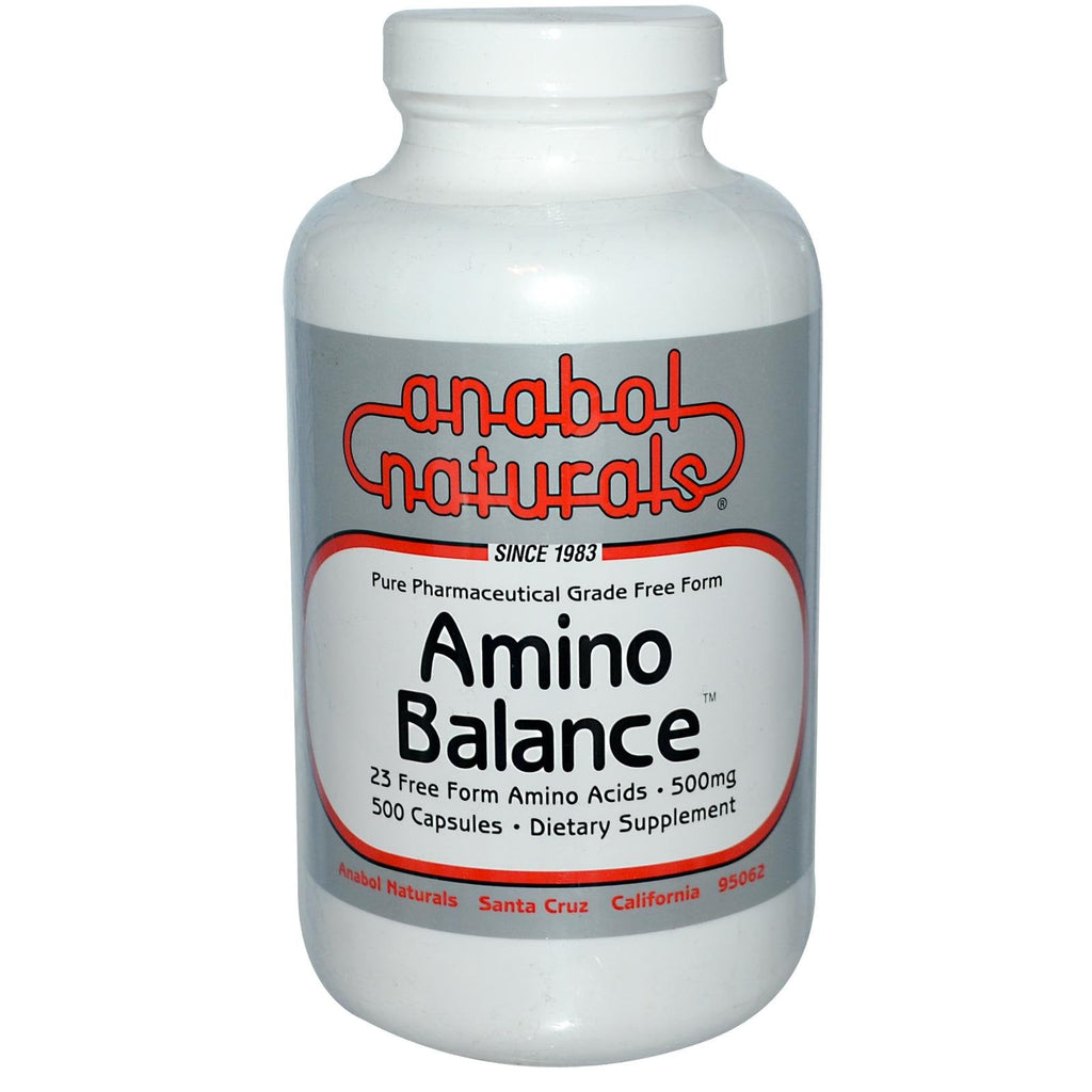Amino Balance 500 Caps – Free-Form Amino Acids + BCAAs for Muscle Recovery