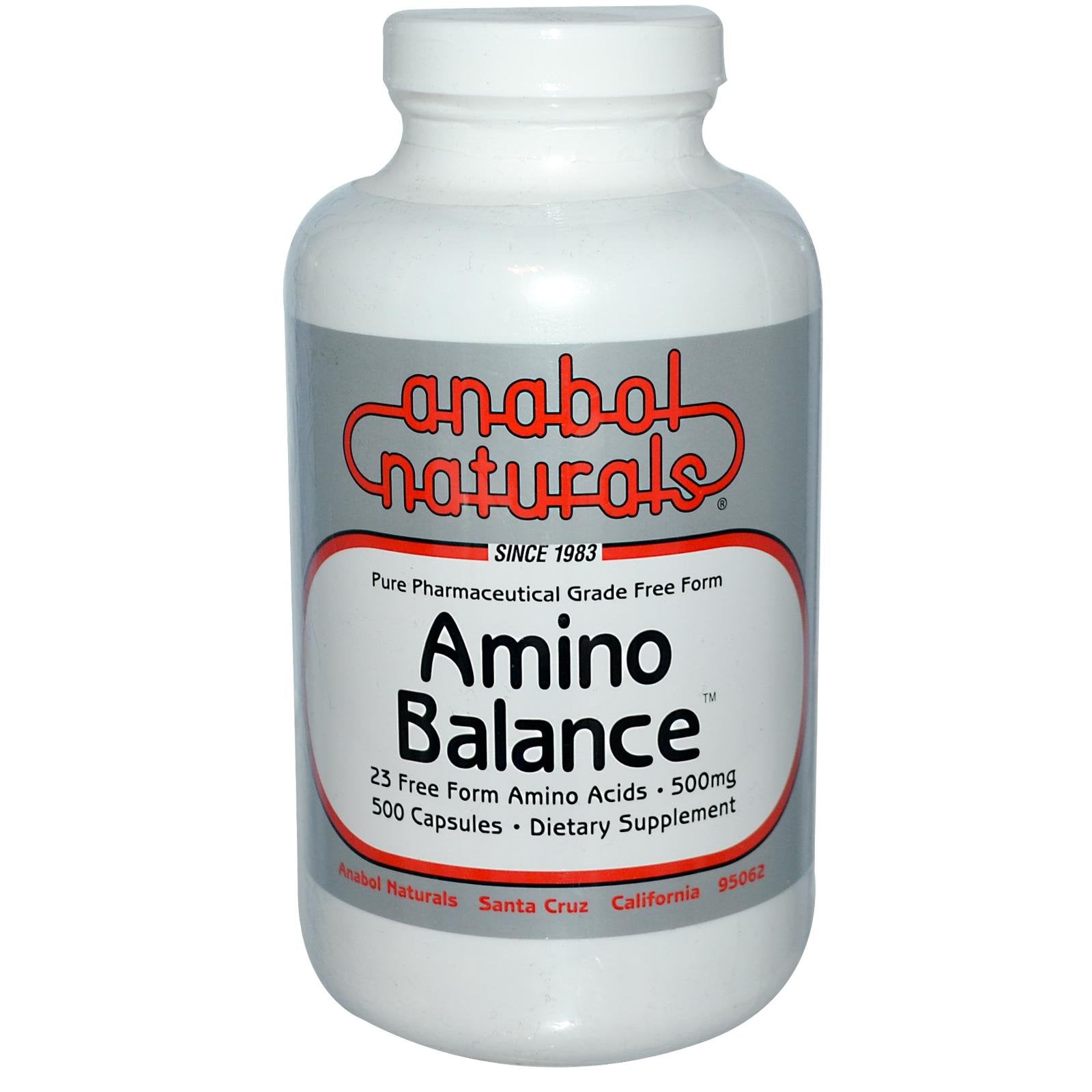 Amino Balance 500 Caps – Free-Form Amino Acids + BCAAs for Muscle Recovery