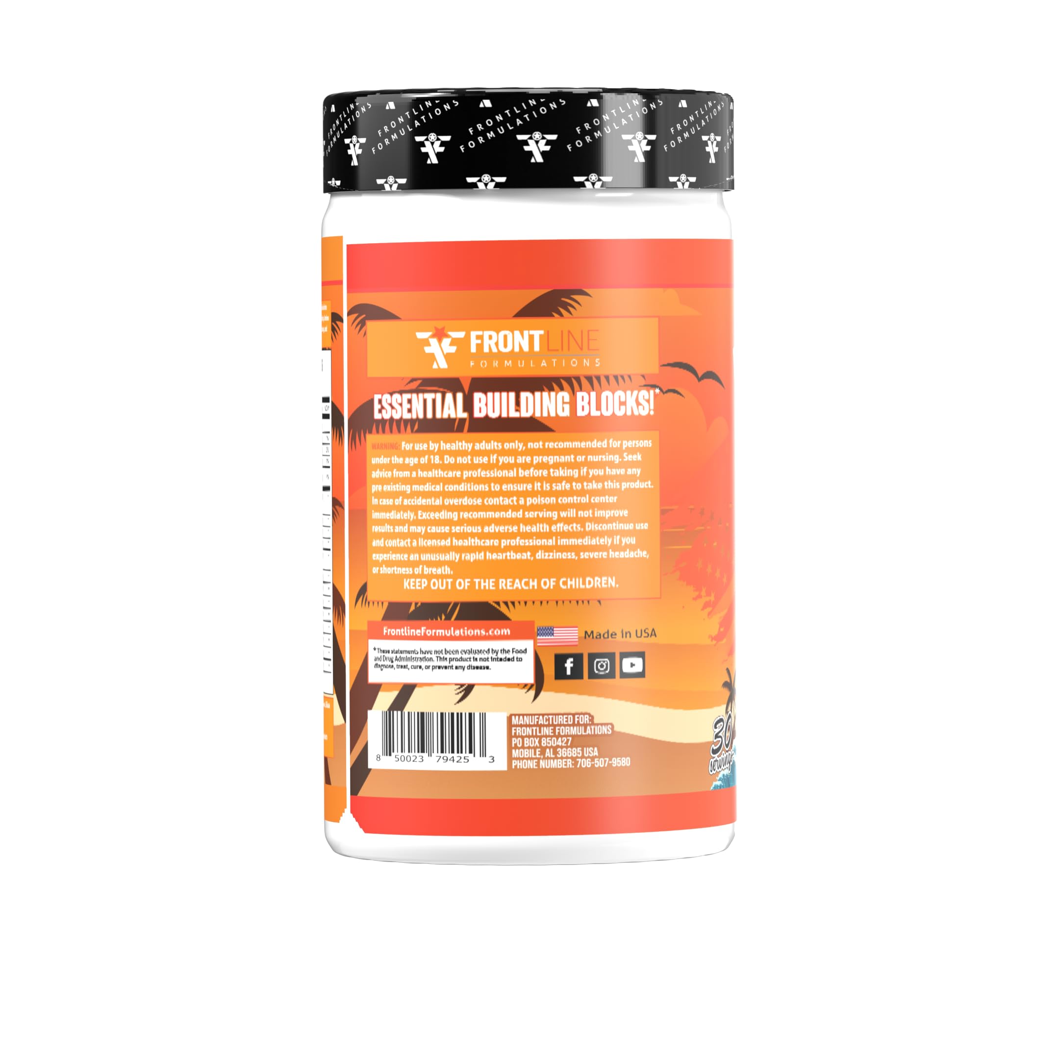 Amino Flood by Frontline Formulations – BCAA + EAA Recovery & Hydration