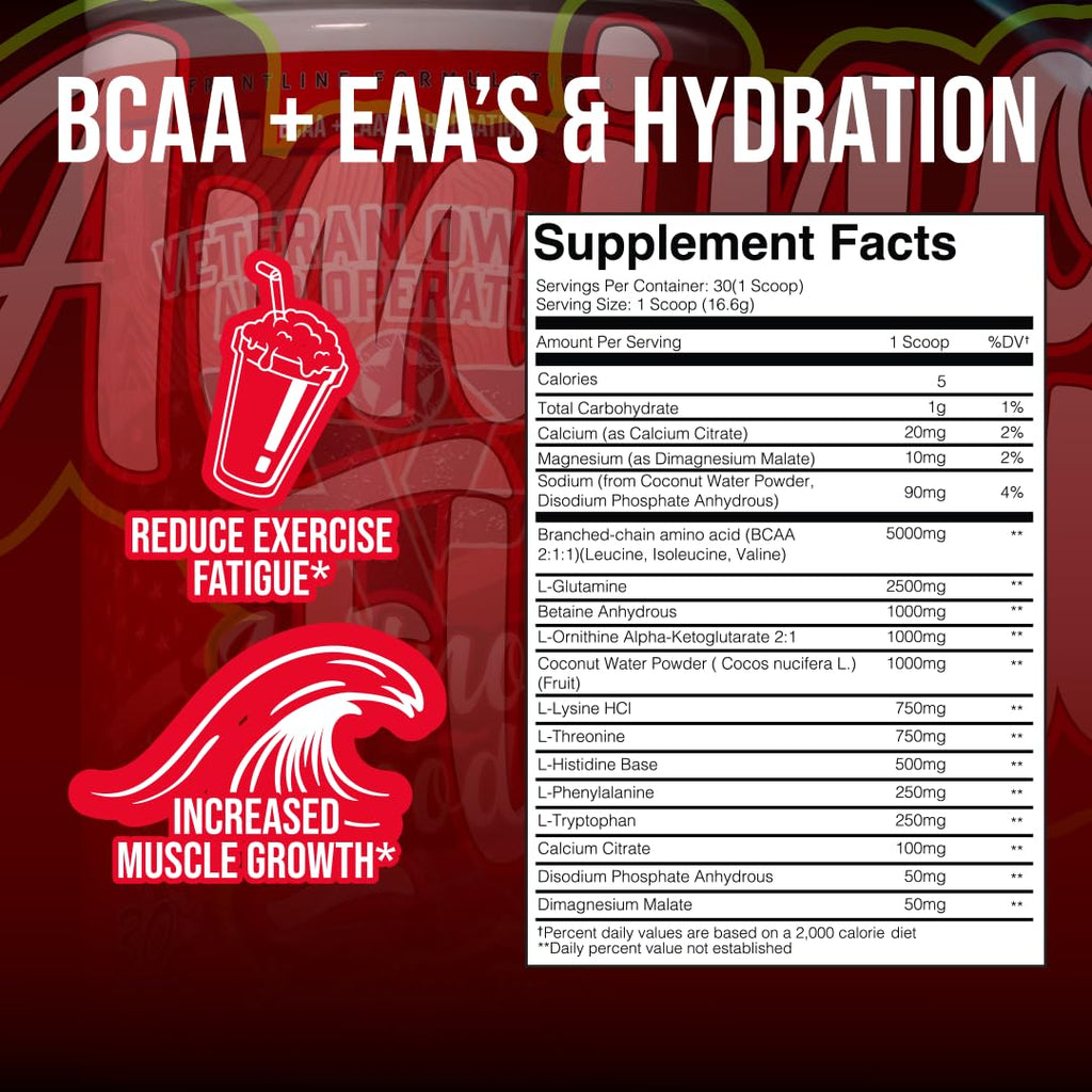 Amino Flood by Frontline Formulations – BCAA + EAA Recovery & Hydration