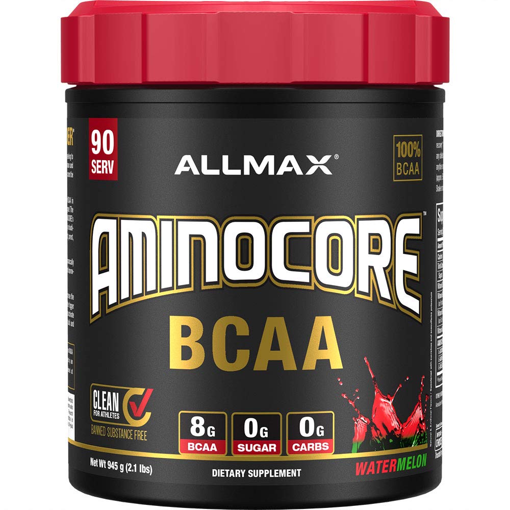 ALLMAX AMINOCORE BCAA Powder – Watermelon, 8,180 mg BCAAs, 945 g