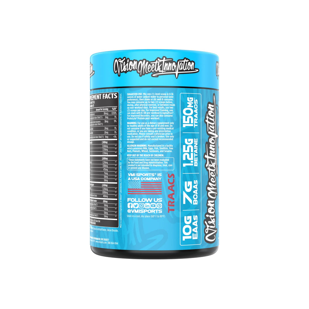 Aminogex Ultra by VMI Sports | EAA + BCAA Powder | Hydration & Recovery with Electrolytes, Betaine & Glutamine | 30 Servings | Blue Shark Gummy
