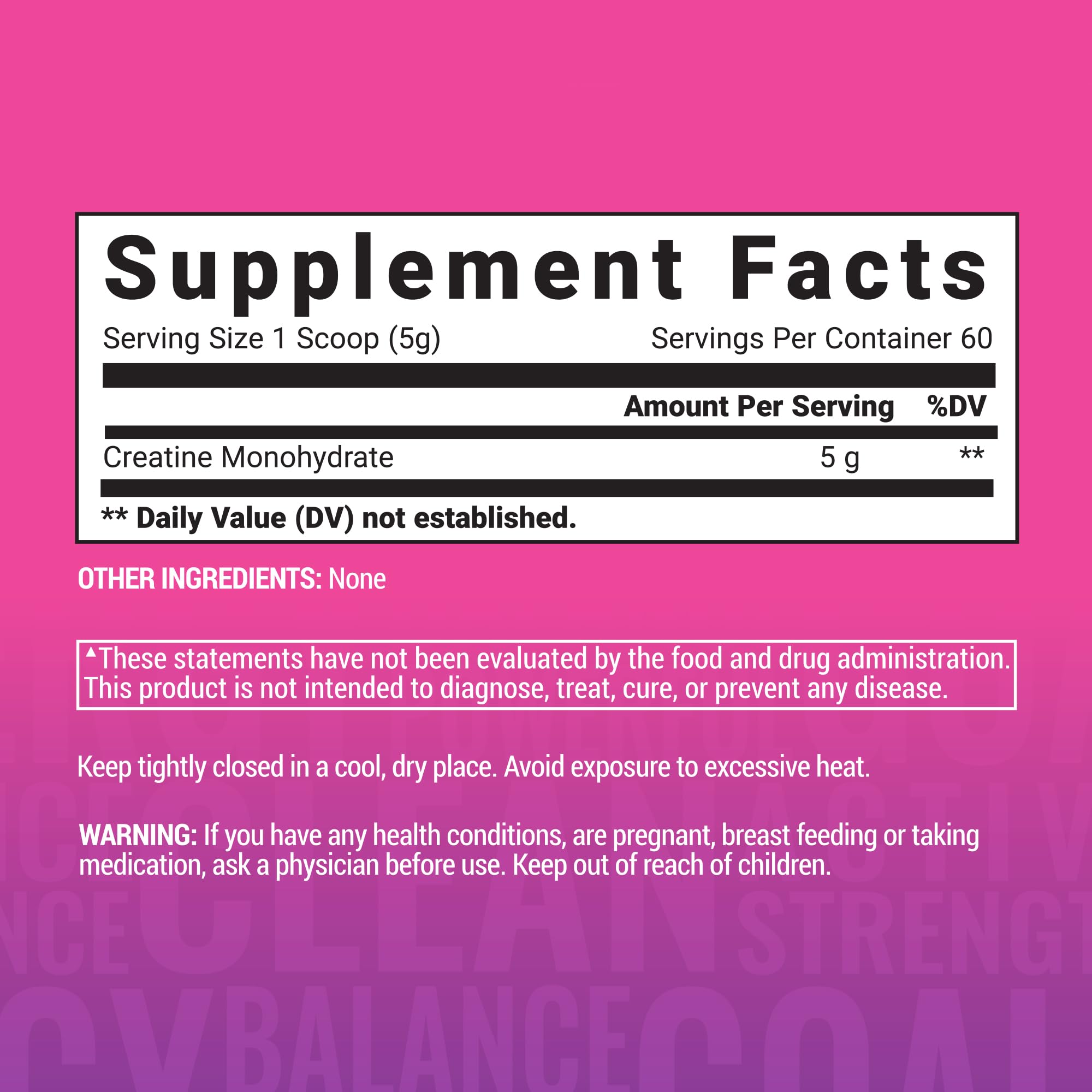 AminoLean Creatine – Pure Micronized Creatine Monohydrate Powder 300g for Women and Men