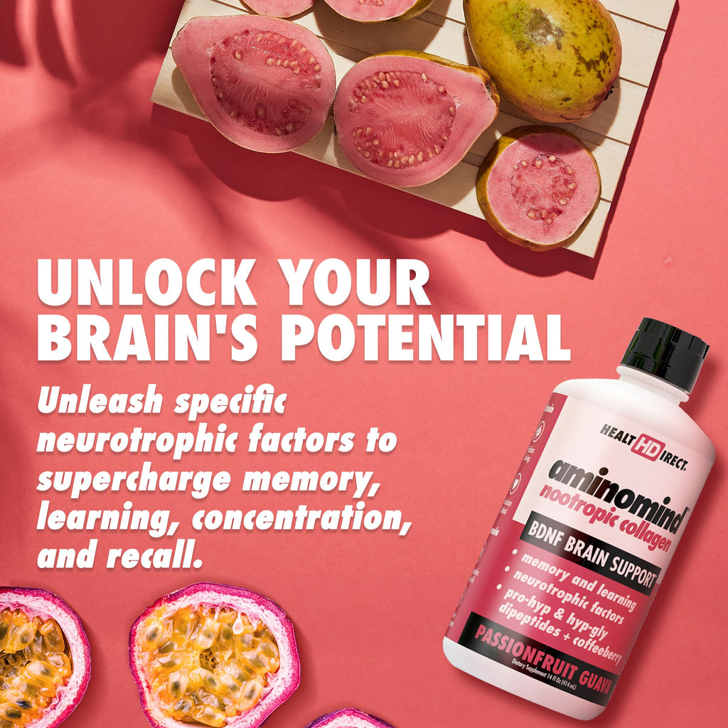 AminoMind Nootropic Collagen for Brain Health | HEALTH DIRECT 14oz