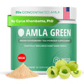 Amla Green: 20x Concentrated Amla Powder + Decaf Green Tea | Organic, Vegan, 90 Servings