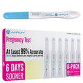 AMPLIM HCG Early Detection Pregnancy Test – 6 Pack, 6 Days Sooner, 10 mIU/mL, Midstream, 99.99% Accurate