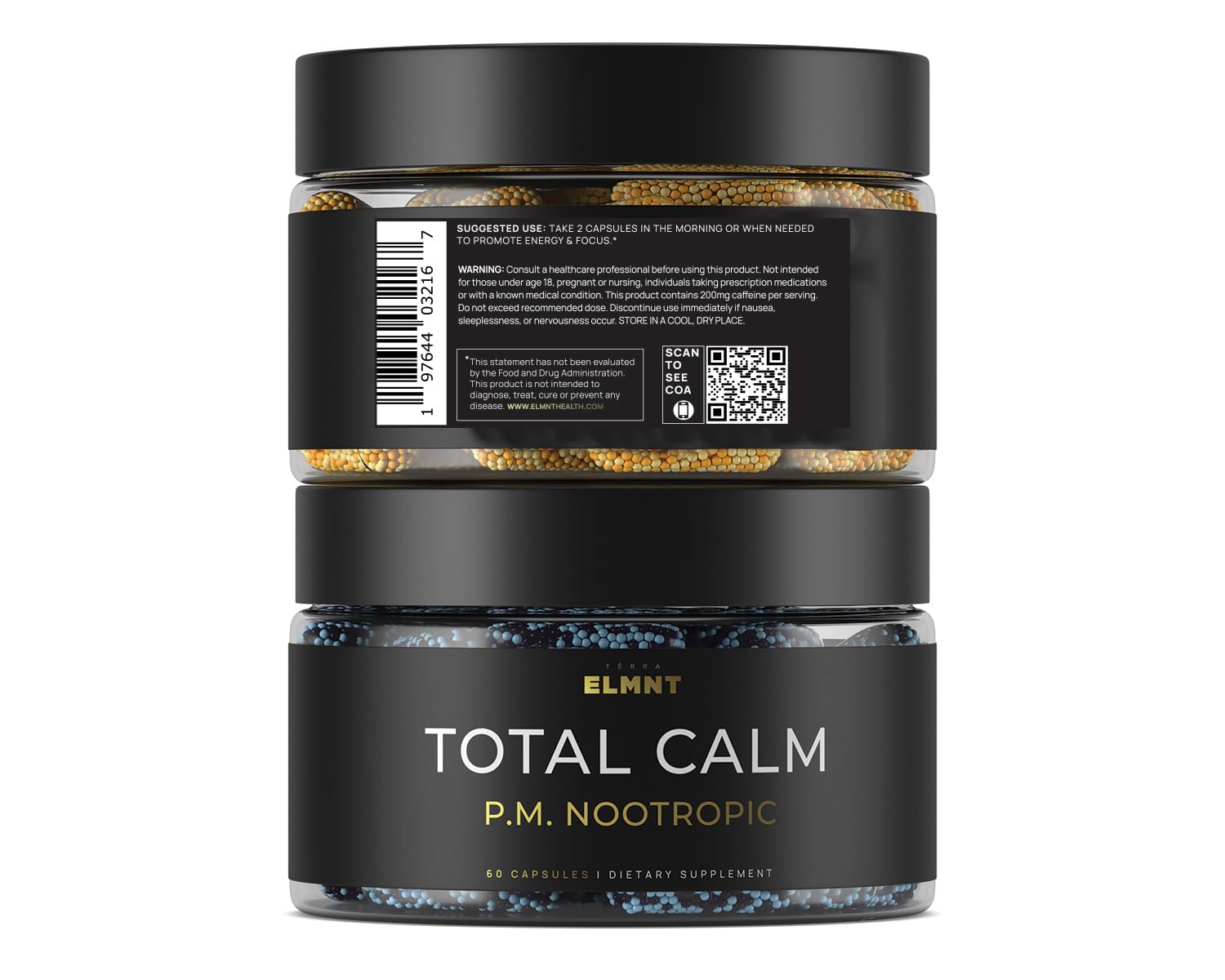AMPM Nootropic Total Focus + Calm 9X Strength w. Caffeine, L-Theanine, Alpha GPC, L-Tyrosine, Ashwagandha - X-Release Energy Pills Nootropics Brain Support Supplements for Memory and Focus Supplement
