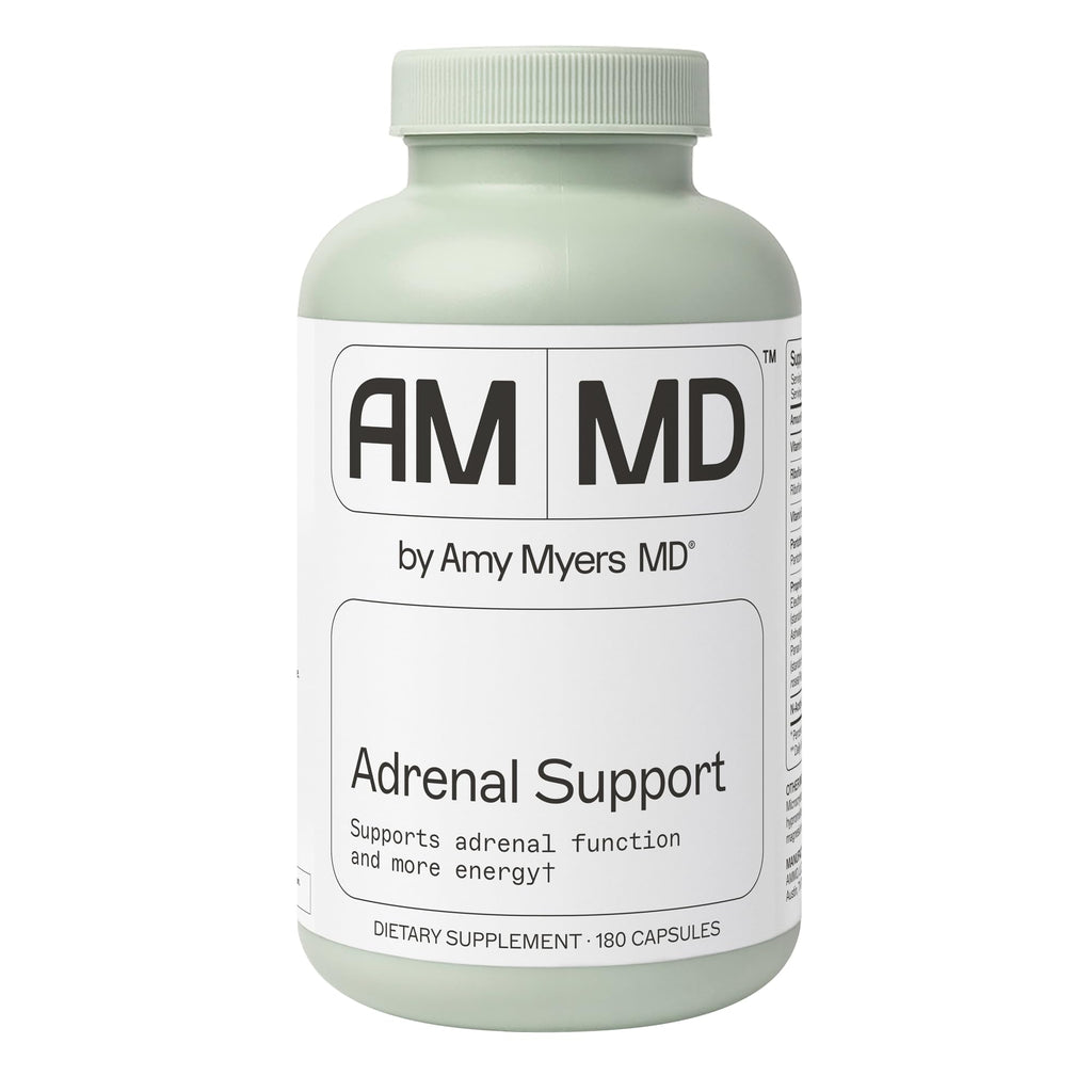 Amy Myers MD Adrenal Support | Adaptogenic Herb Supplement with Ashwagandha & Rhodiola - 180 Capsules