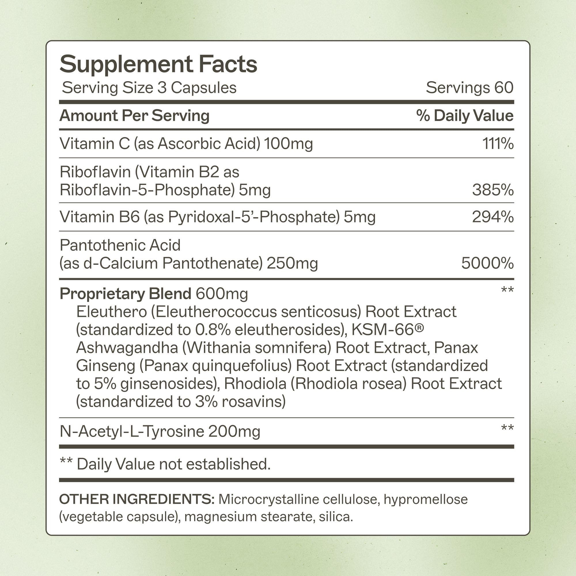 Amy Myers MD Adrenal Support | Adaptogenic Herb Supplement with Ashwagandha & Rhodiola - 180 Capsules