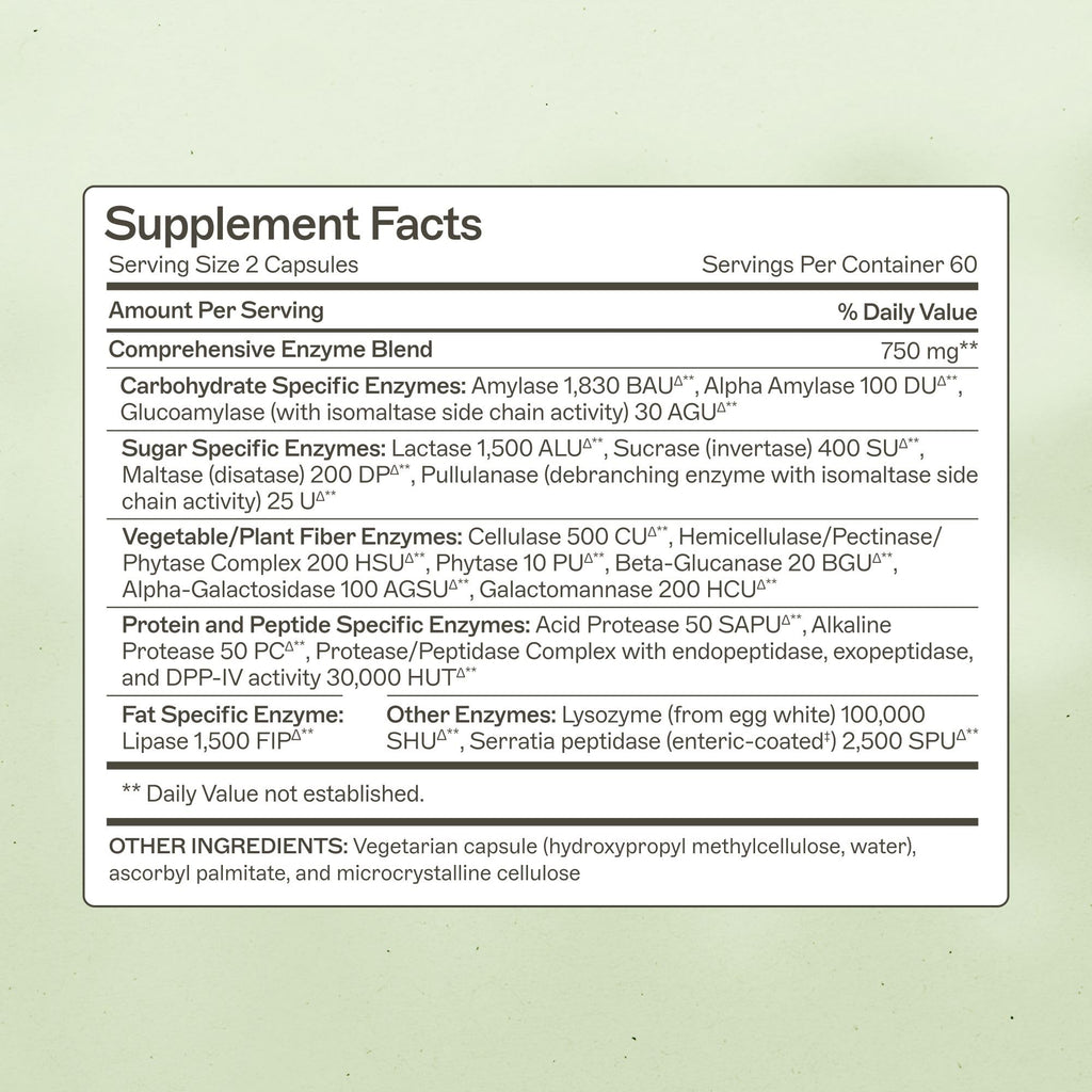 Amy Myers MD Complete Enzymes – Gut Care & Digestive Health (120 Capsules)