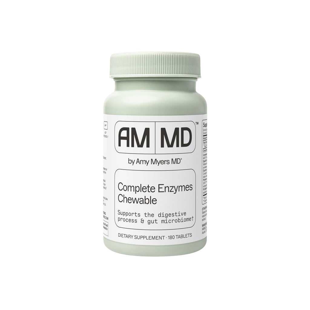 Amy Myers MD Digestive Enzymes Chewables – Complete Enzyme Support (180 Tablets)