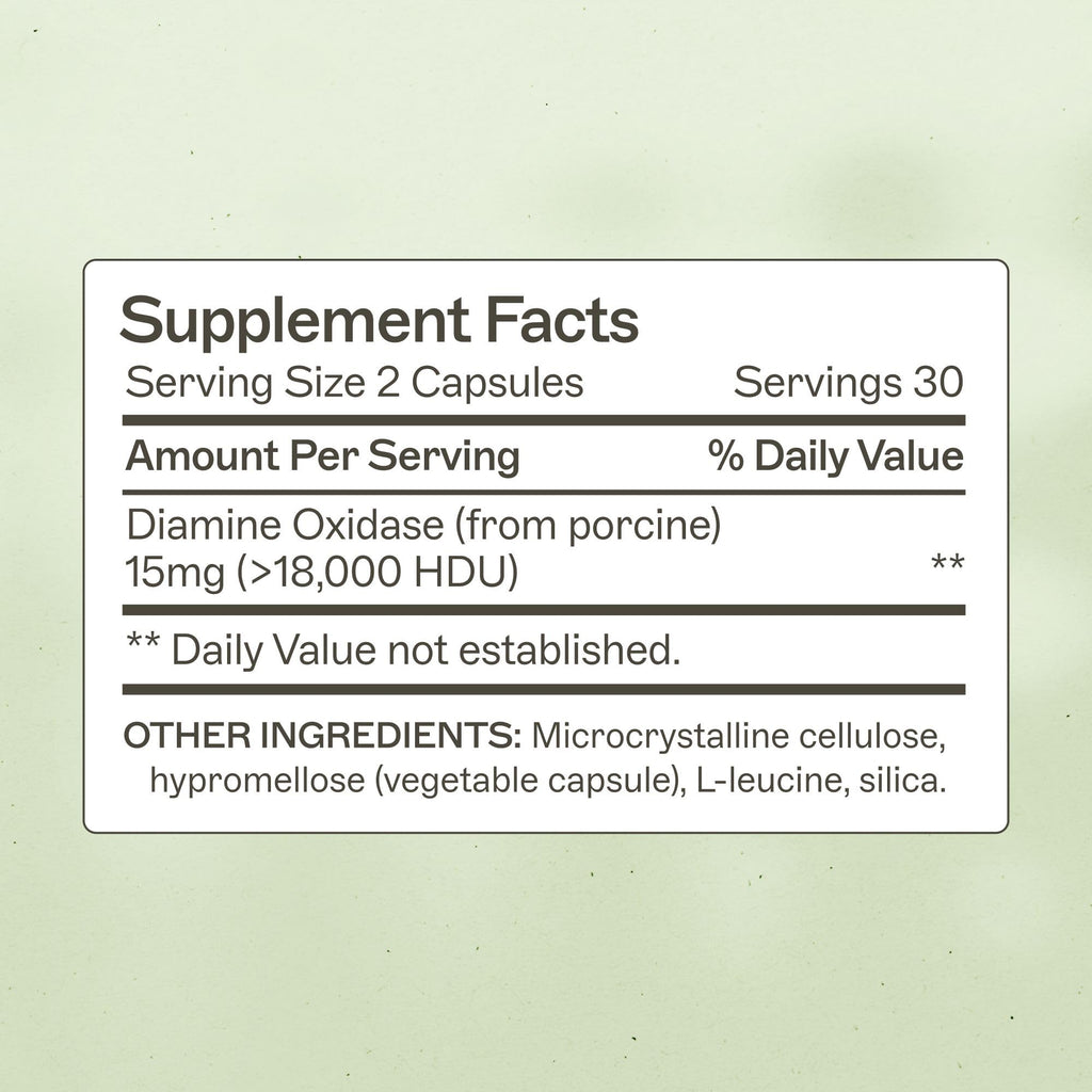 Amy Myers MD Histazyme DAO Enzyme Supplement – Digestive Support for Histamine Sensitivity, 60 Capsules