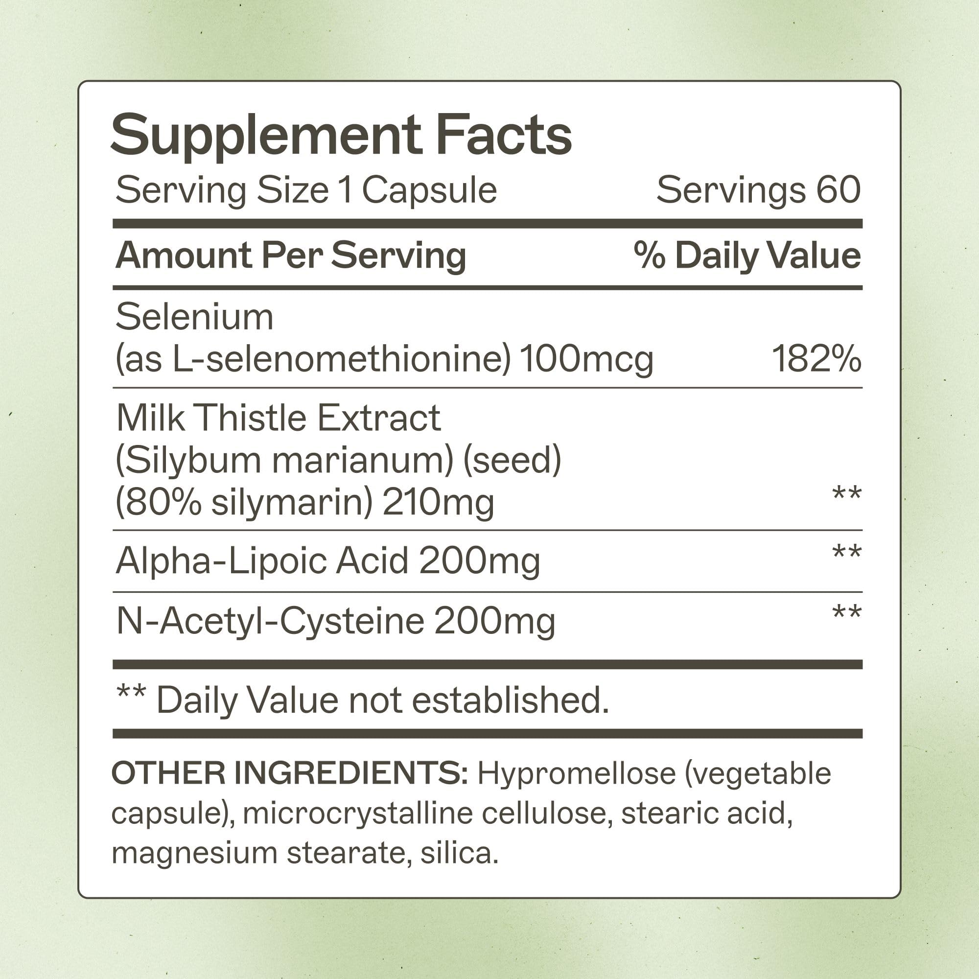 Amy Myers MD Liver Support with Selenium, Milk Thistle & Turmeric - 60 Capsules