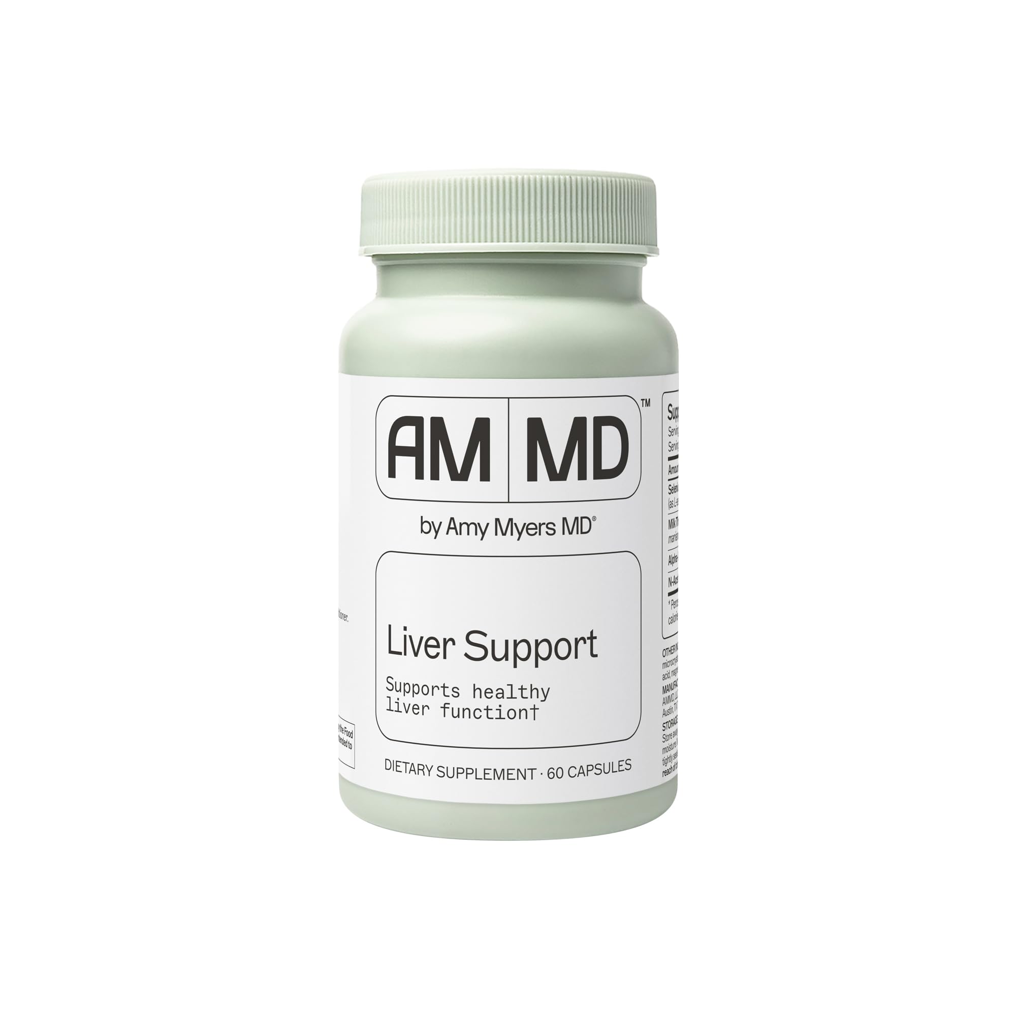 Amy Myers MD Liver Support with Selenium, Milk Thistle & Turmeric - 60 Capsules