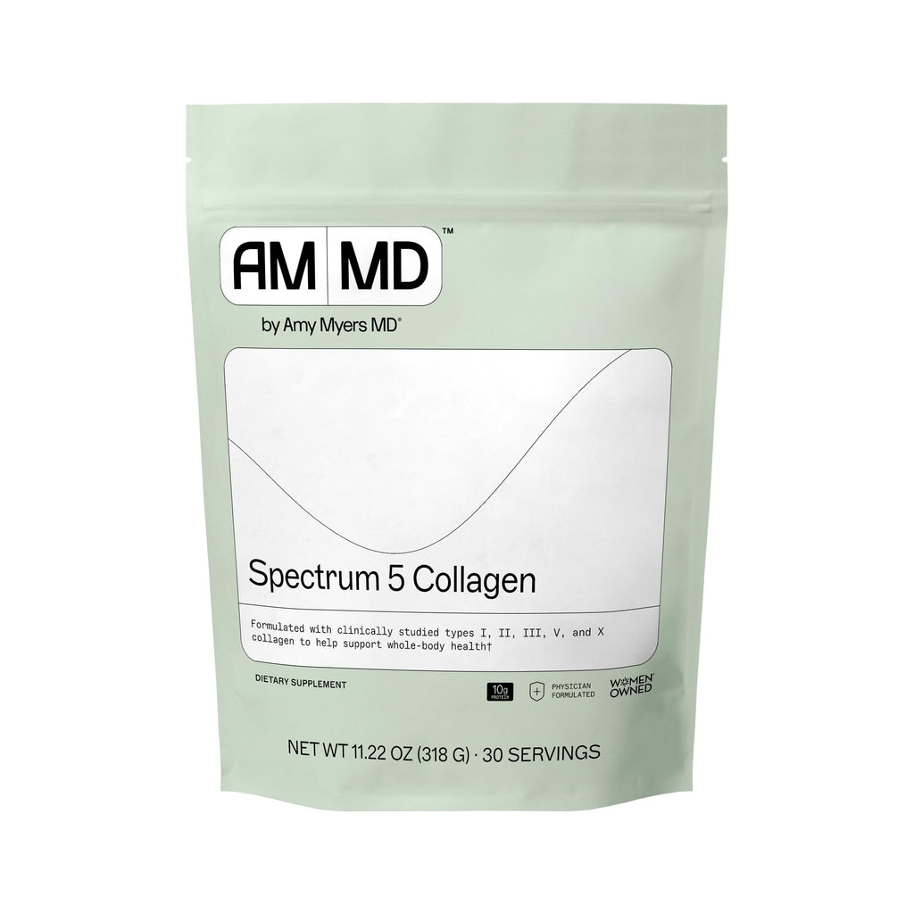 Amy Myers MD Spectrum 5 Collagen Peptides Powder | Daily Collagen for Hair, Skin & Nails (30 Servings)