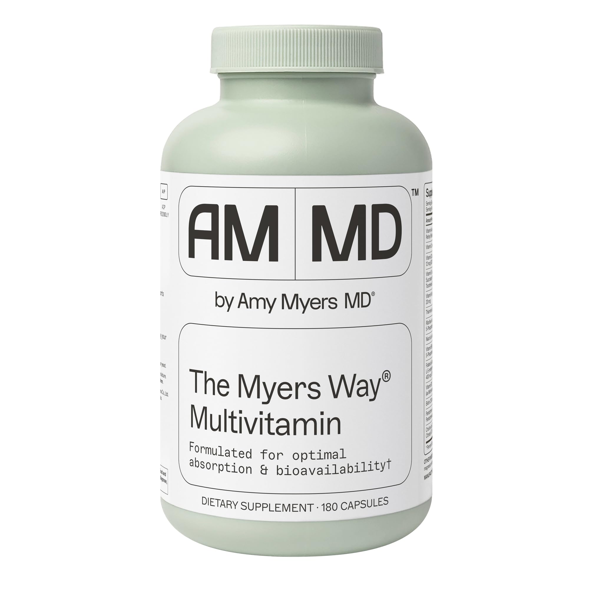 Amy Myers MD The Myers Way Multivitamin – Gluten-Free, Iron-Free Daily Support for Immune & Thyroid Health