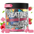 AMZXO Creatine Monohydrate Gummies 6g - Vegan Raspberry | 120 Count