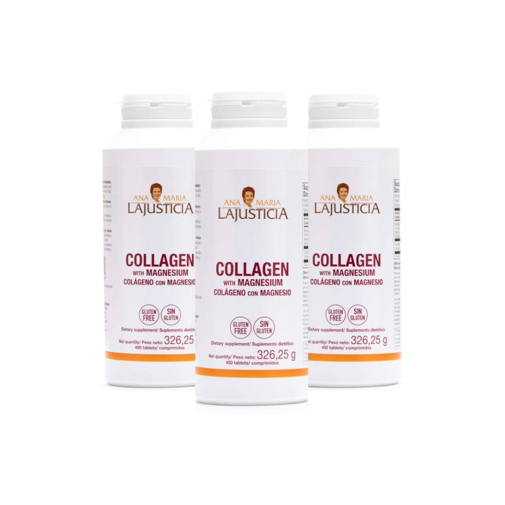 Ana Maria Lajusticia - 3 Pack High Absorption Collagen Pills with Magnesium | Healthy Skin, Nails, Hair and Ligaments