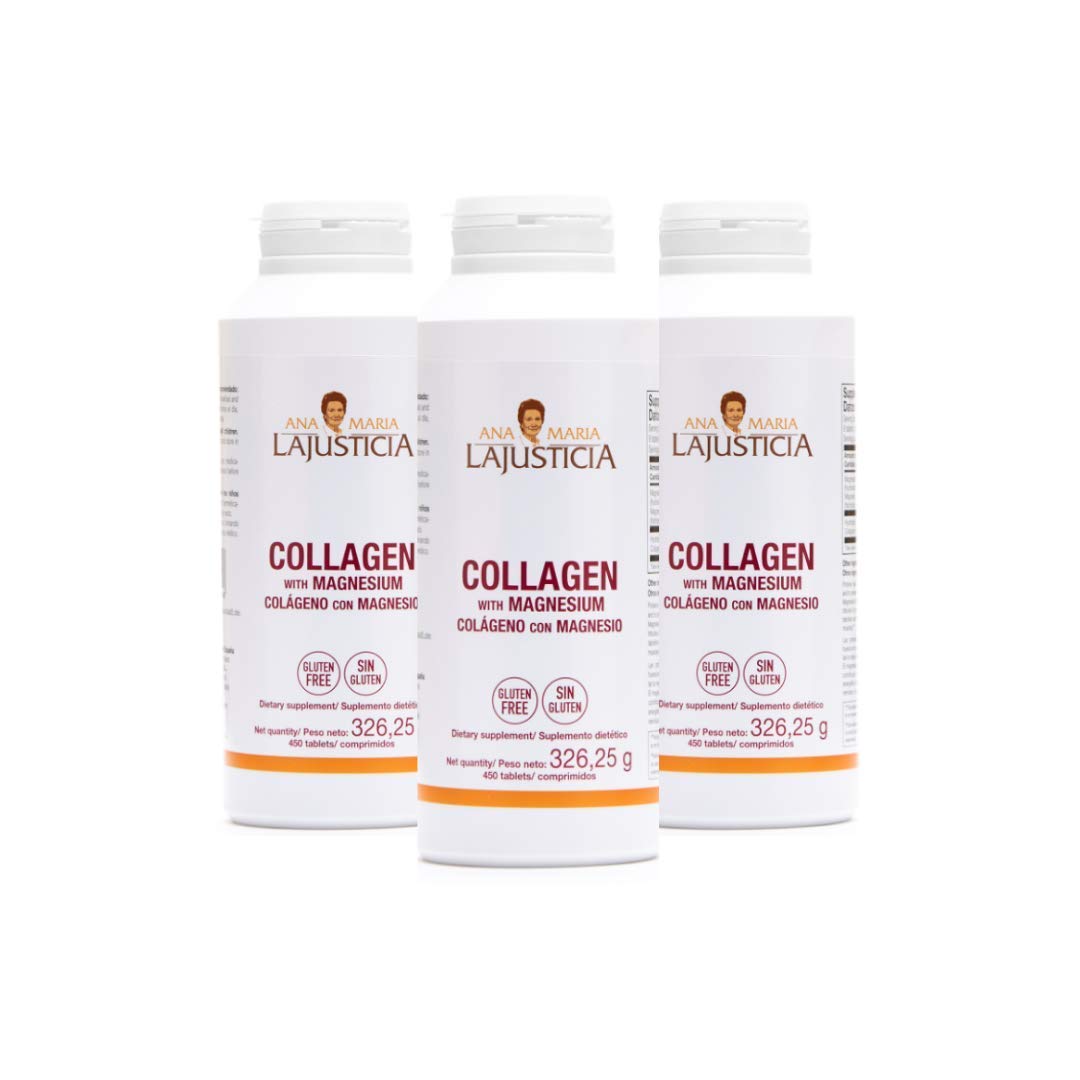 Ana Maria Lajusticia - 3 Pack High Absorption Collagen Pills with Magnesium | Healthy Skin, Nails, Hair and Ligaments