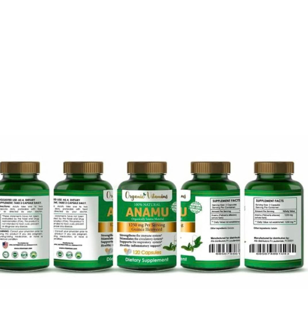 Organic Anamu 1250mg – 120 Capsules (Pack of 2)
