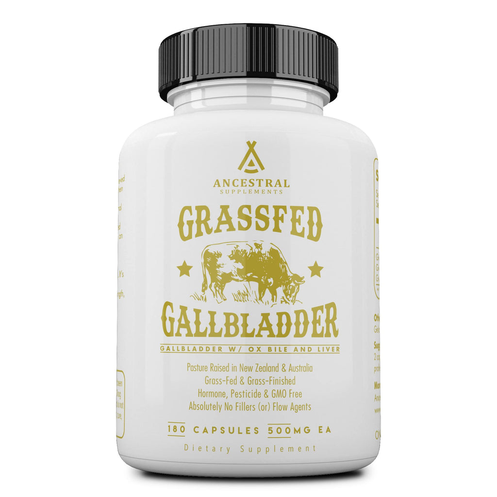 Ancestral Supplements Grass-Fed Beef Gallbladder & Liver Complex — 180 Capsules