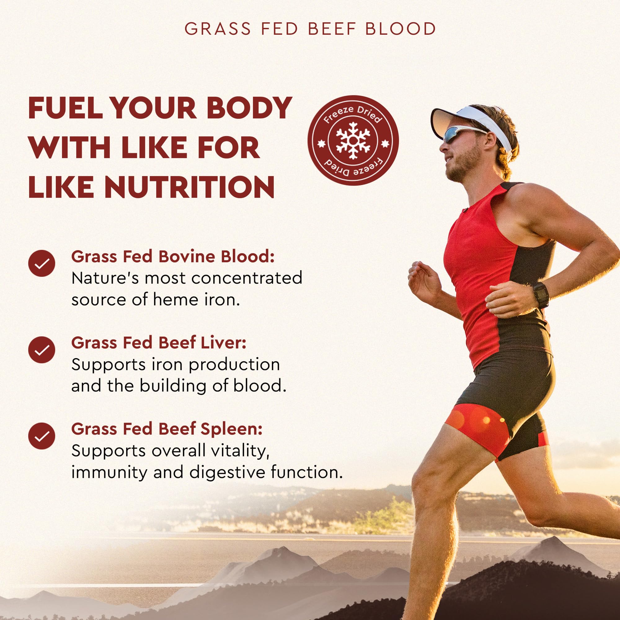 Ancestral Supplements Grass Fed Blood is Blood, Liver & Spleen Formula — 180 Capsules
