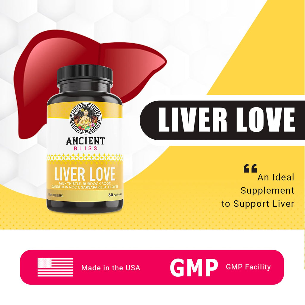 Ancient Bliss Liver Love – Natural Milk Thistle Detox & Liver Health