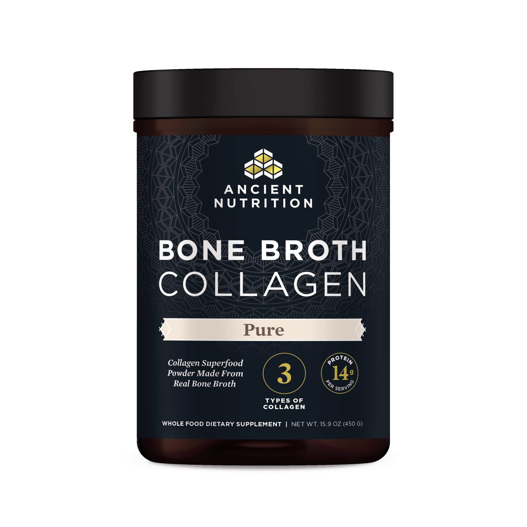 Ancient Nutrition Bone Broth Collagen Powder – Multi-Collagen Peptides, 30 Servings