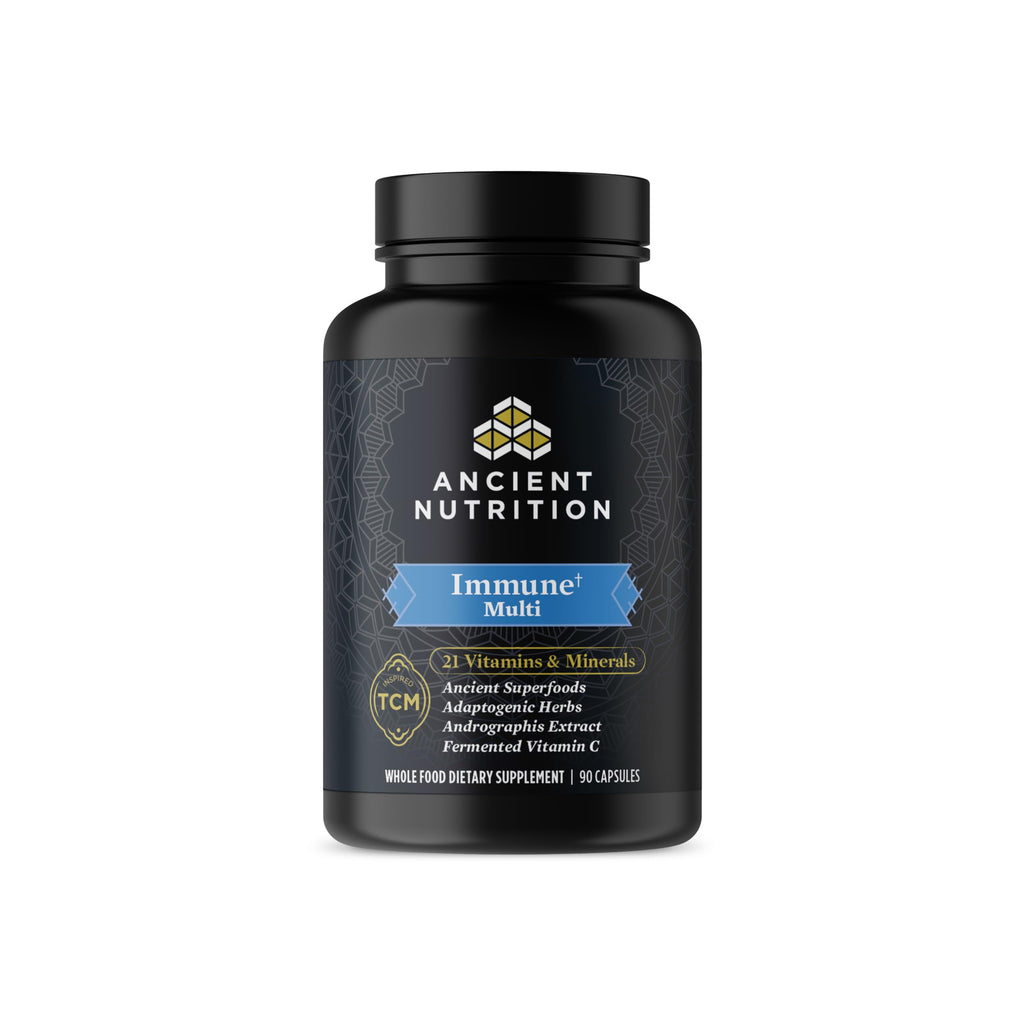 Ancient Nutrition Immune Support Multivitamin - 21 Vitamins & Minerals | 90 Capsules