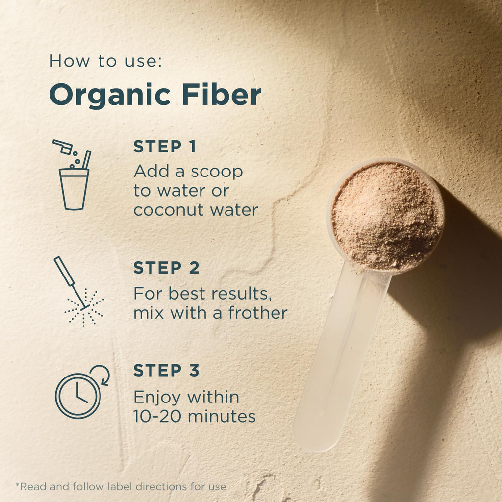 Ancient Nutrition Organic Fiber Powder – Raspberry Lemonade | Digestive Health