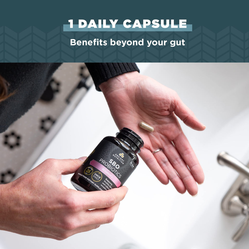 Ancient Nutrition Probiotics for Women – Once Daily 30 Count | 25 Billion CFU Digestive Support