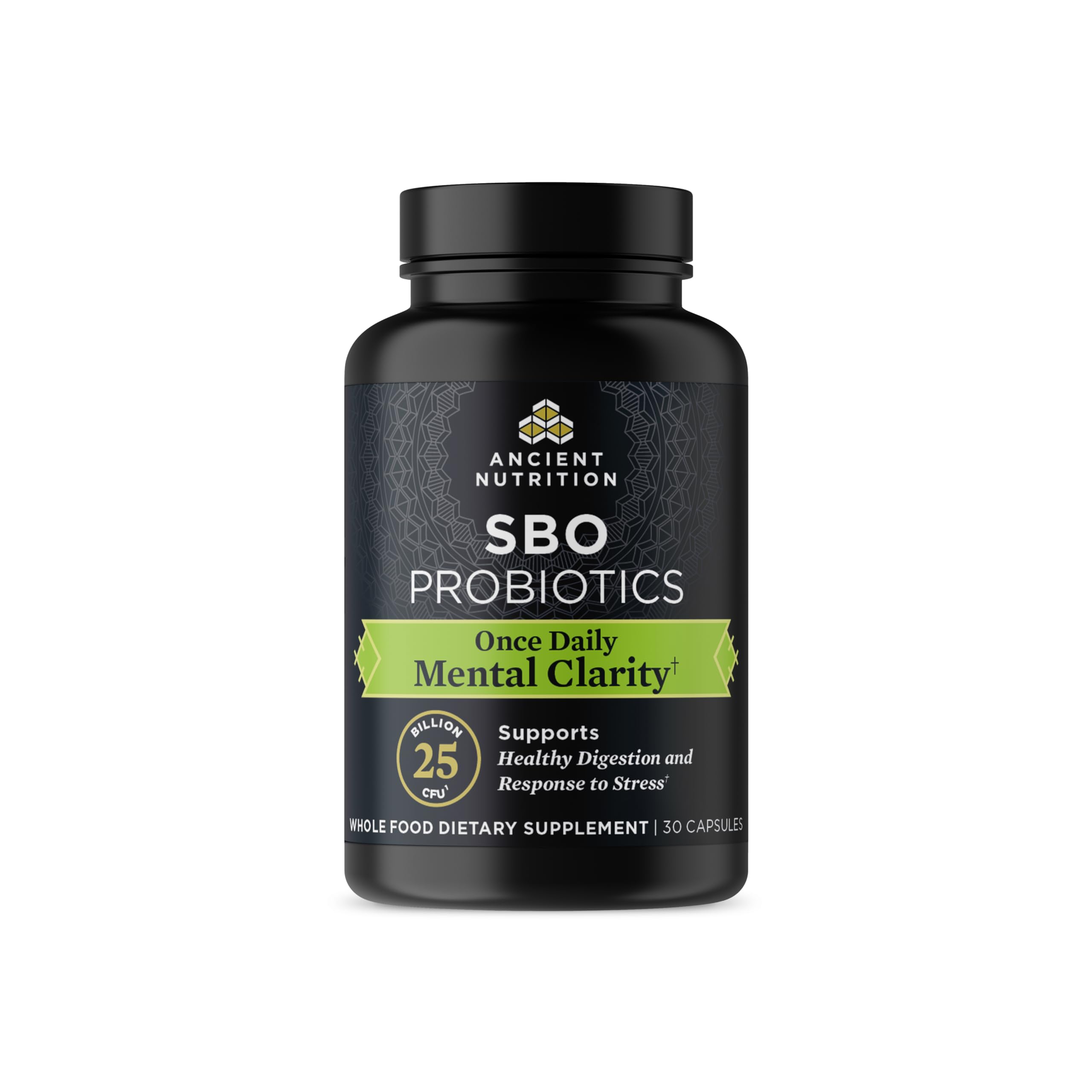 Ancient Nutrition Probiotics for Mental Clarity – Once Daily 30 Count, 25 Billion CFUs