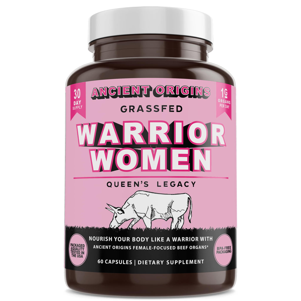 Ancient Origins Female-Optimized Beef Organ Superfood (60 x 500 mg) – Grass-Fed, Pasture-Raised