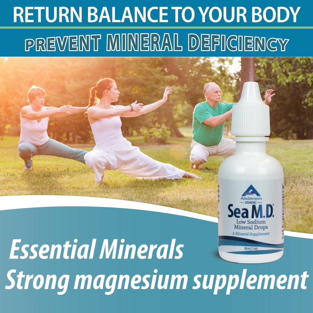 Anderson Sea M.D. Trace Mineral Drops – Ionic Magnesium Electrolyte (1 oz)