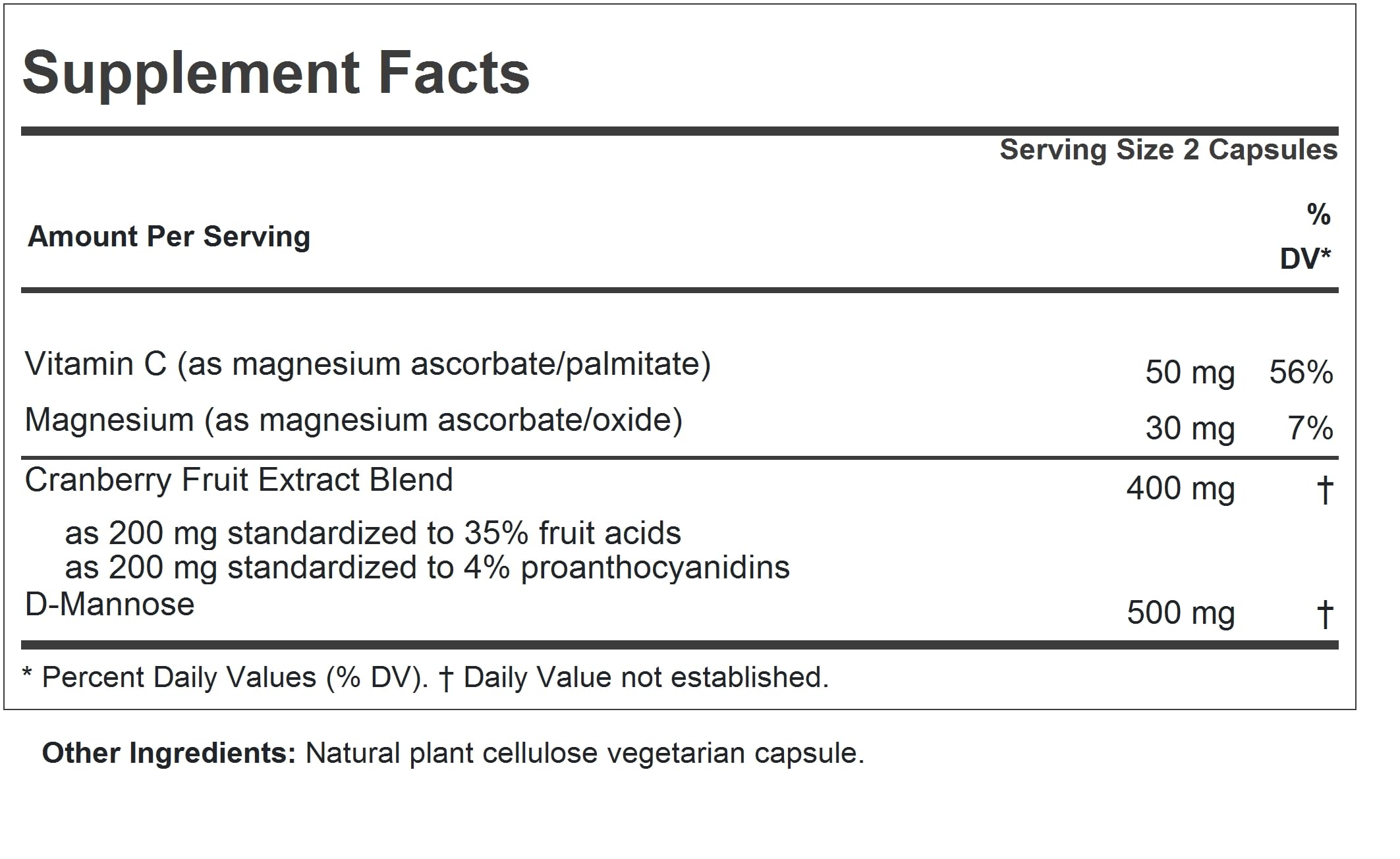 ANDREW LESSMAN Cranberry with D-Mannose - 360 Capsules - Urinary Tract Support
