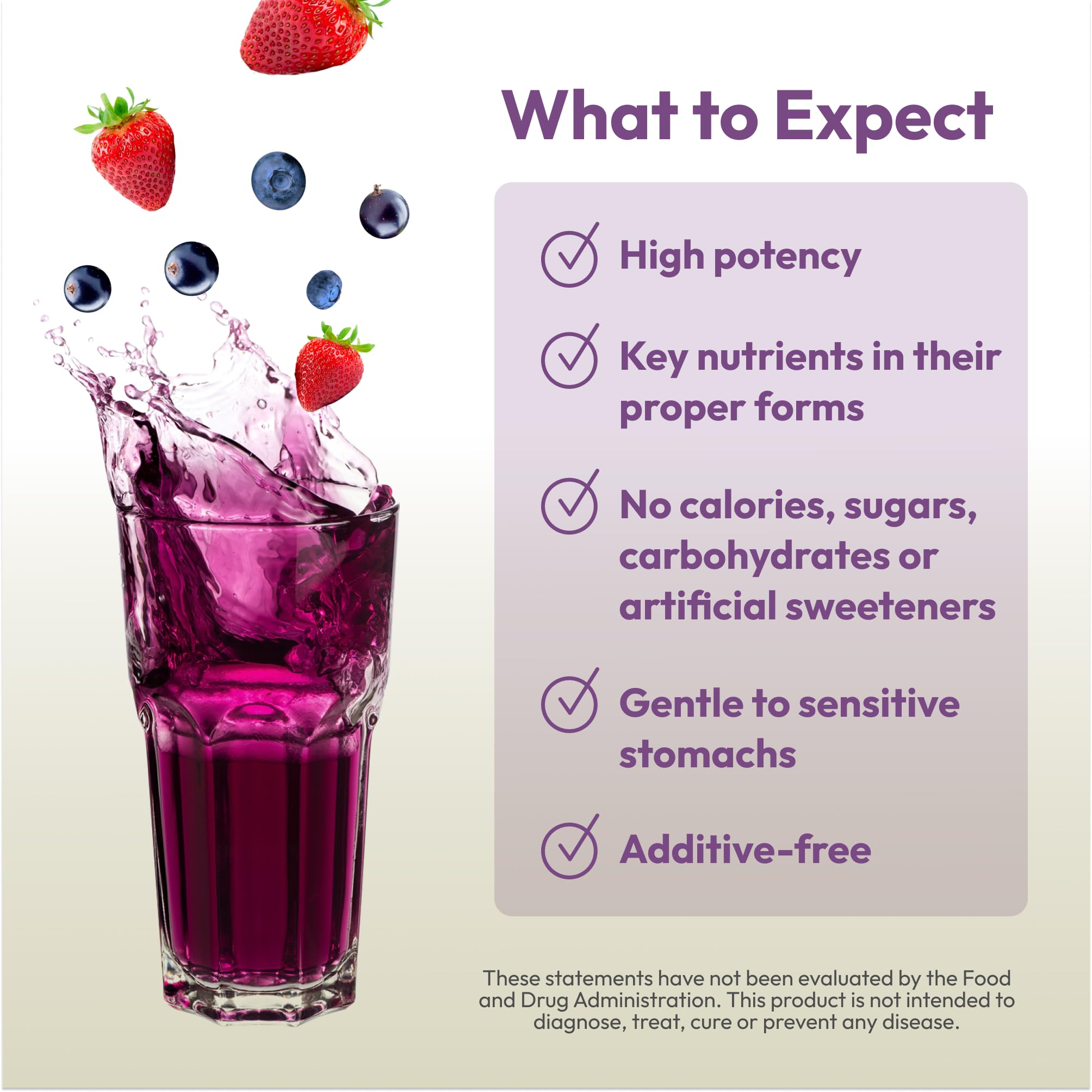ANDREW LESSMAN Efficient C Mixed Berry 180 Packets — Non-Calorie Vitamin C Drink for Immune, Energy & Eye Health