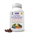 ANDREW LESSMAN Ultimate Eye Support with Astaxanthin – 60 Softgels (Lutein 12mg, Zeaxanthin 6mg, Astaxanthin 4mg, Bilberry)
