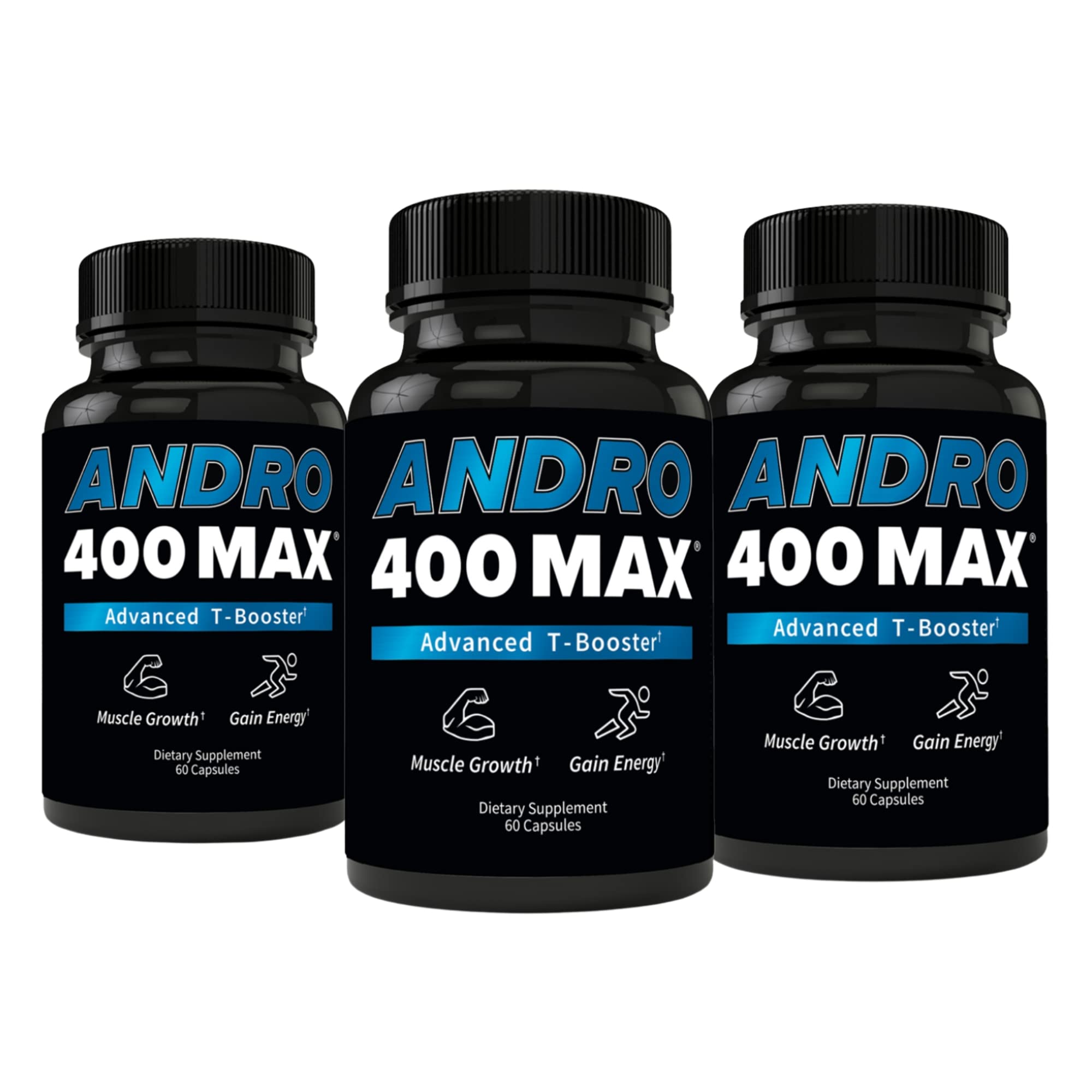 Andro400 Max Advanced T-Support & Nitric Oxide Booster – Tongkat Ali 100:1 + L-Arginine & L-Citrulline | 180 Capsules