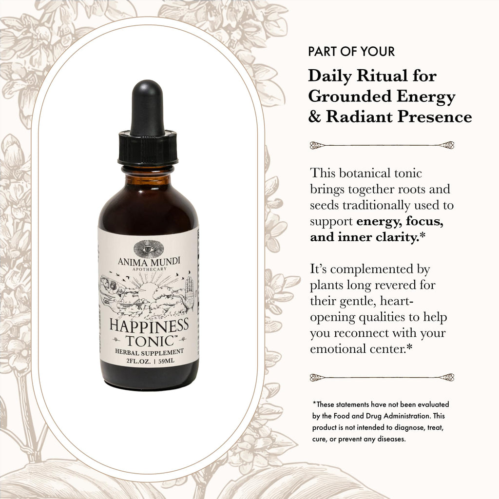 Anima Mundi Ashwagandha Drops – Adaptogenic Mood Support with Rhodiola & St. John’s Wort (2oz / 59ml)