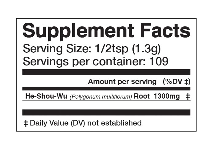 Anima Mundi Apothecary Healthy Hair Vitamins – He Shou Wu & Fo Ti Root (5oz)