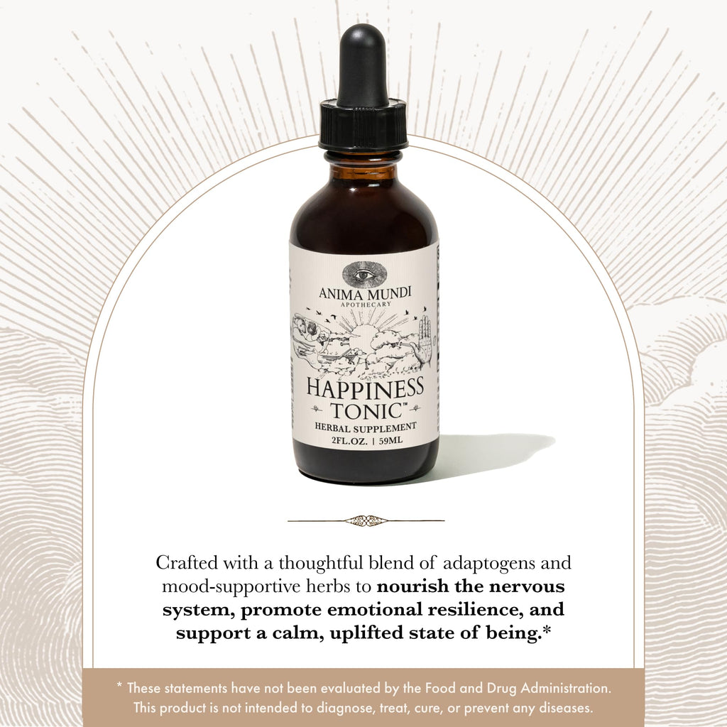 Anima Mundi Ashwagandha Drops – Adaptogenic Mood Support with Rhodiola & St. John’s Wort (2oz / 59ml)