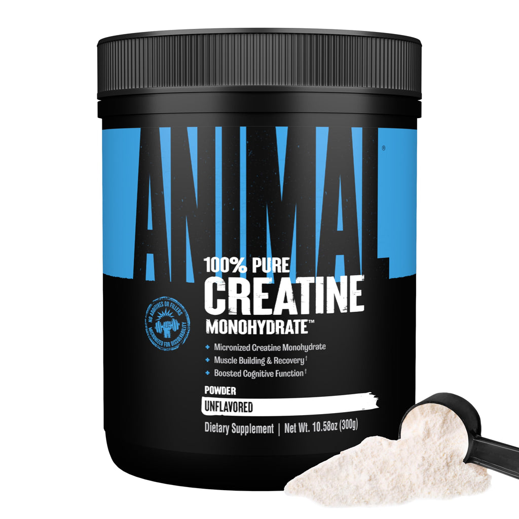 Animal Creatine Monohydrate Powder – 300g Unflavored Micronized Creatine