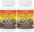 NaturesPlus Animal Parade Sugar-Free Vitamin D3 500 IU for Kids – Black Cherry (2 Pack)