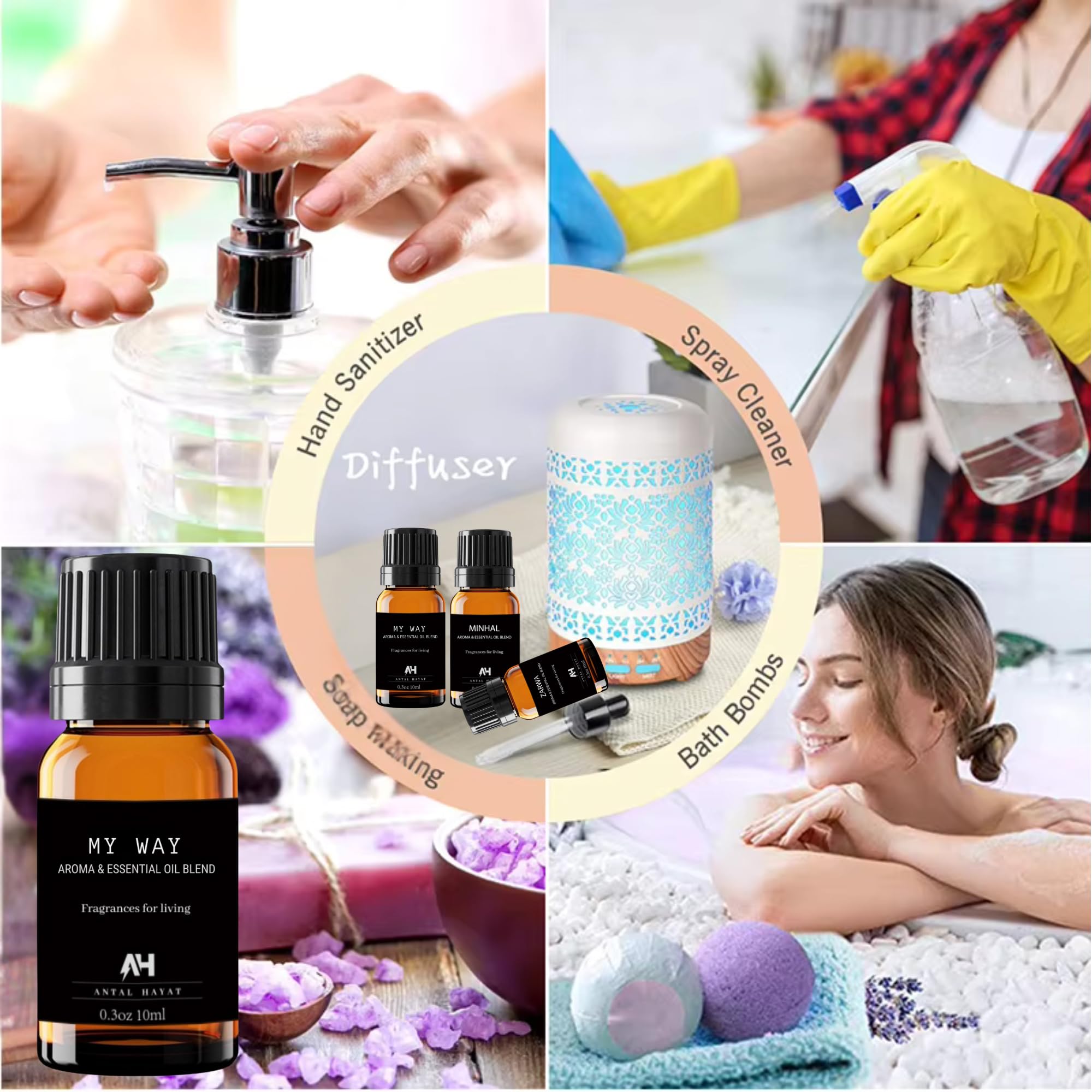 ANTAL HAYAT Mantasha 10ml Sauvage Diffuser Oil – Bergamot, Pepper & Geranium
