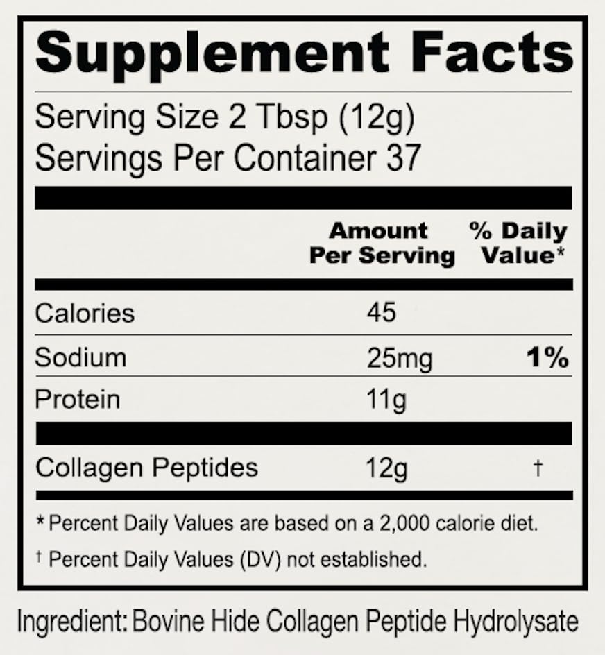 Anthony's Collagen Peptide Powder 1 lb – Pure Hydrolyzed, Grass-Fed, Gluten Free, Keto & Paleo