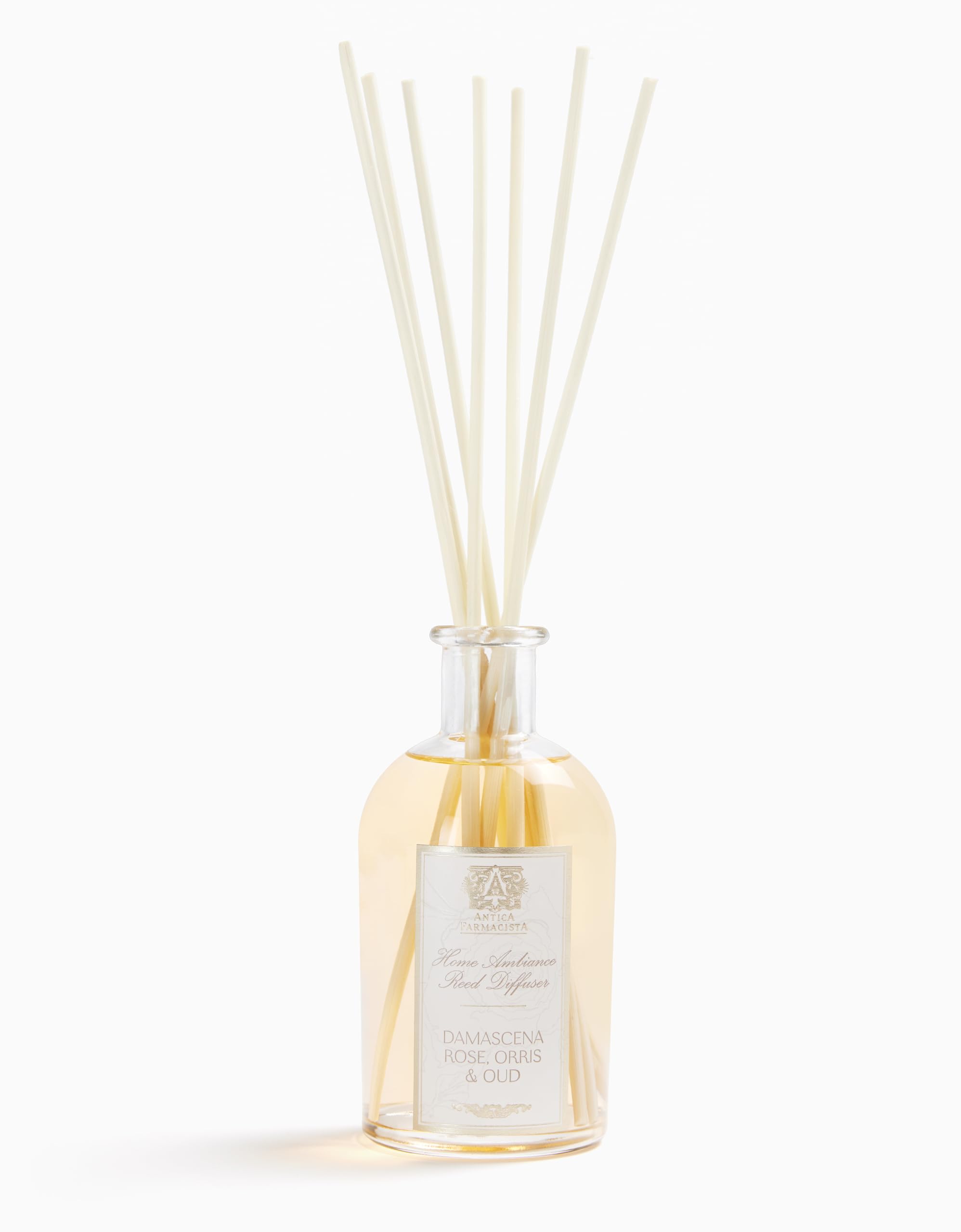 Antica Farmacista Damascena Rose Oud Reed Diffuser 8.45 fl oz | Long-Lasting Luxury Home Ambiance