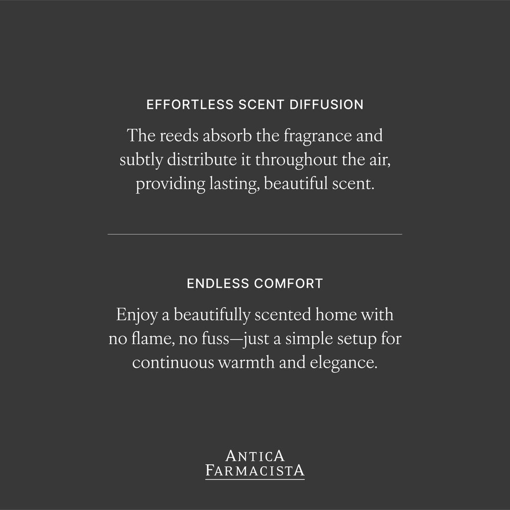 Antica Farmacista Home Ambiance Diffuser - Luxury Reed Diffuser, Warm White 16.9 oz
