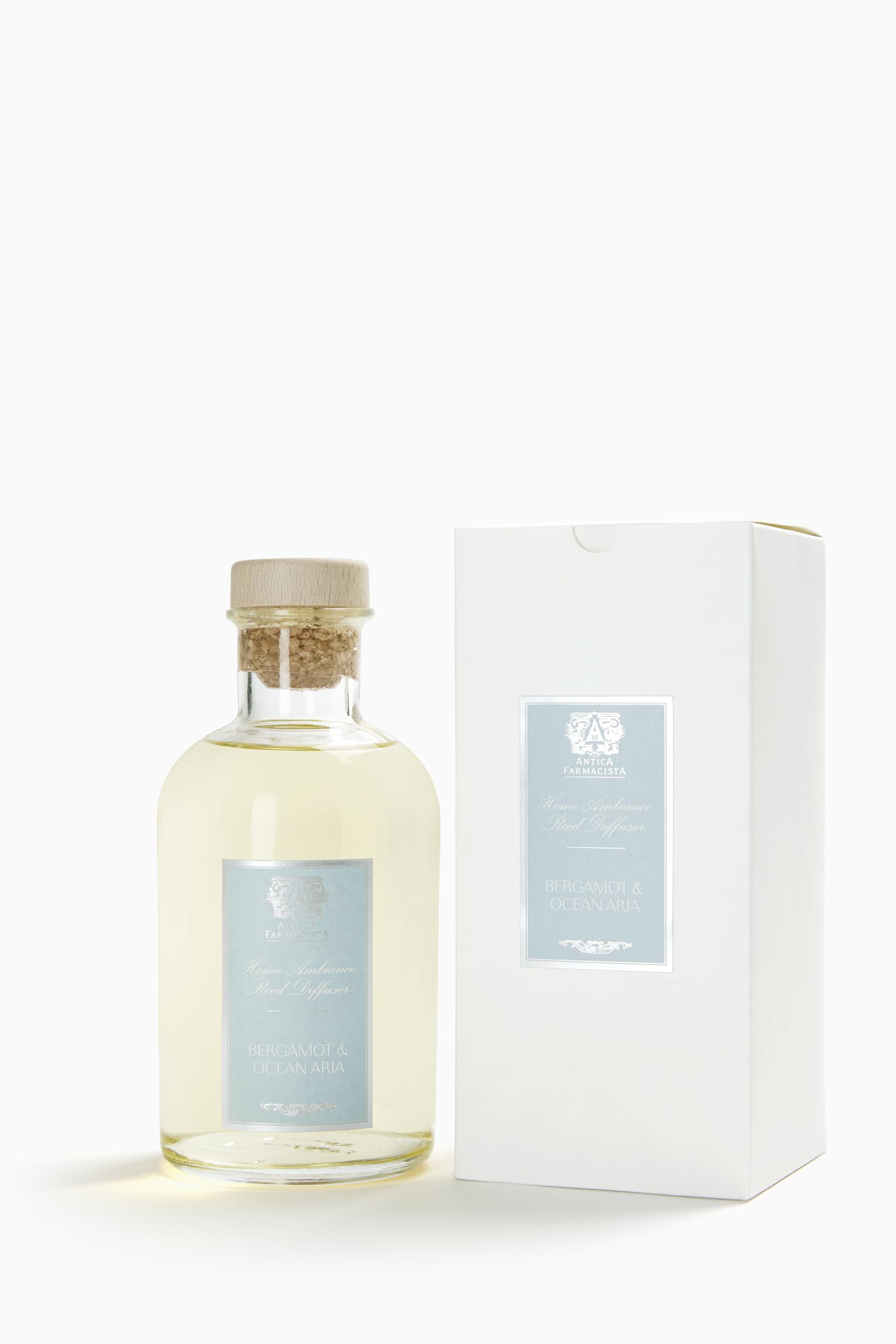 Antica Farmacista Home Ambiance Diffuser - Long-Lasting Reed Scent Diffuser - Luxury Room Freshener Gift - Bergamot & Ocean Aria, 16.9 fl oz