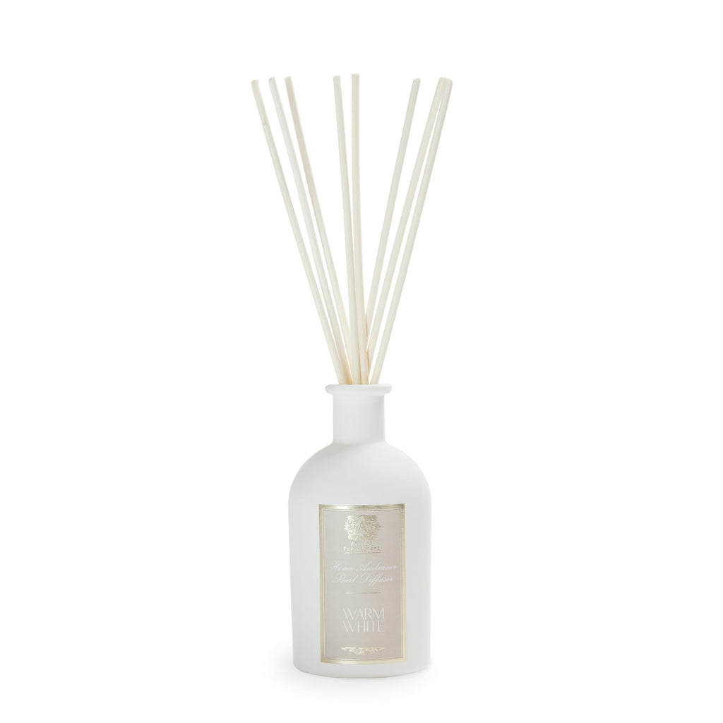 Antica Farmacista Home Ambiance Diffuser - Long-Lasting Reed Scent Diffuser - Luxury Room Freshener Gift - Warm White, 8.45 fl oz